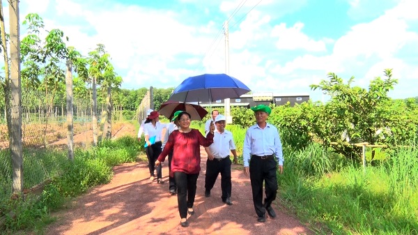Đoàn lãnh dạo huyện Bàu Bàng có buổi làm việc với Công Ty TNHH Nguyễn Thanh Thủy tại ấp suối tre, xã Long Nguyên huyện Bàu Bàng.