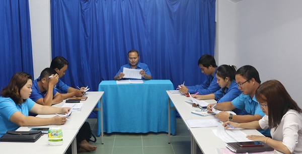 Ủy Ban Hội LHTN huyện Bàu Bàng đánh giá kết quả triển khai thực hiện Nghị quyết Đại hội trong giai đoạn 2014 – 2018.