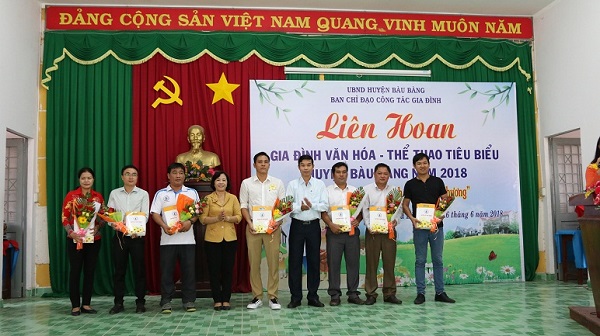 Huyện Bàu Bàng tổ chức Liên hoan gia đình văn hóa – thể thao tiêu biểu huyện Bàu Bàng năm 2018