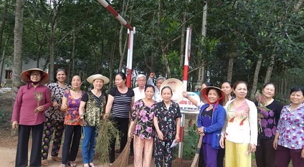 Hội Liên hiệp Phụ nữ xã Lai Uyên ra mắt Chi hội Phụ nữ thực hiện tuyến đường phụ nữ tự quản