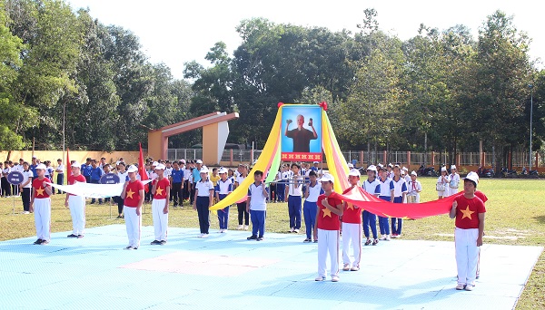 Huyện Bàu Bàng khai mạc Hội khỏe phù đổng cấp huyện năm học 2018 – 2019