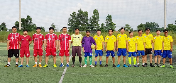 Ủy Ban Hội LHTN huyện Bàu Bàng tổ chức giải bóng đá mini nam chào mừng 62 năm Ngày truyền thống Hội Liên hiệp Thanh niên Việt Nam