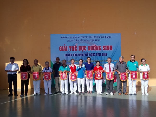 Khai mạc Giải Thể dục Dưỡng sinh huyện Bàu Bàng mở rộng năm 2018