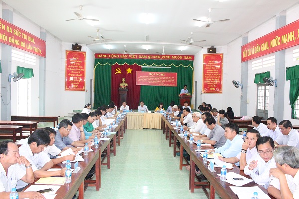 Hội đồng nhân dân huyện Bàu Bàng tổ chức hội nghị trao đổi kinh nghiệm hoạt động giữa thường trực HĐND huyện với thường trực HĐND các xã, thị trấn lần thứ 4, nhiệm kỳ 2016-2021