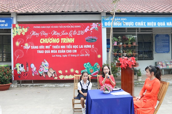 Trường tiểu học Lai Hưng C tổ chức chương trình “Thắp Sáng ước mơ”