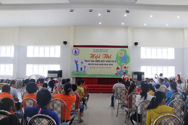 Huyện Bàu Bàng tổ chức Hội thi “Ngày gia đình Việt Nam 28/6” năm 2019