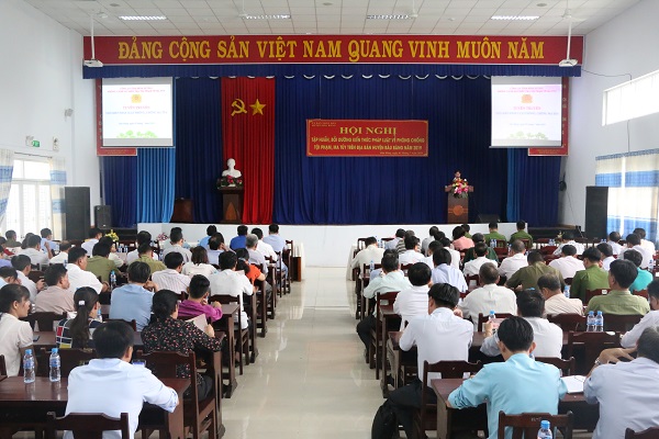 Hội nghị tập huấn, bồi dưỡng kiến thức pháp luật về công tác phòng chống tội phạm, ma túy trên địa bàn huyện Bàu Bàng năm 2019