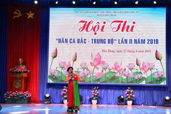Huyện Bàu Bàng khai mạc Hội thi giai điệu dân ca Bắc Trung Bộ lần thứ 2 năm 2019