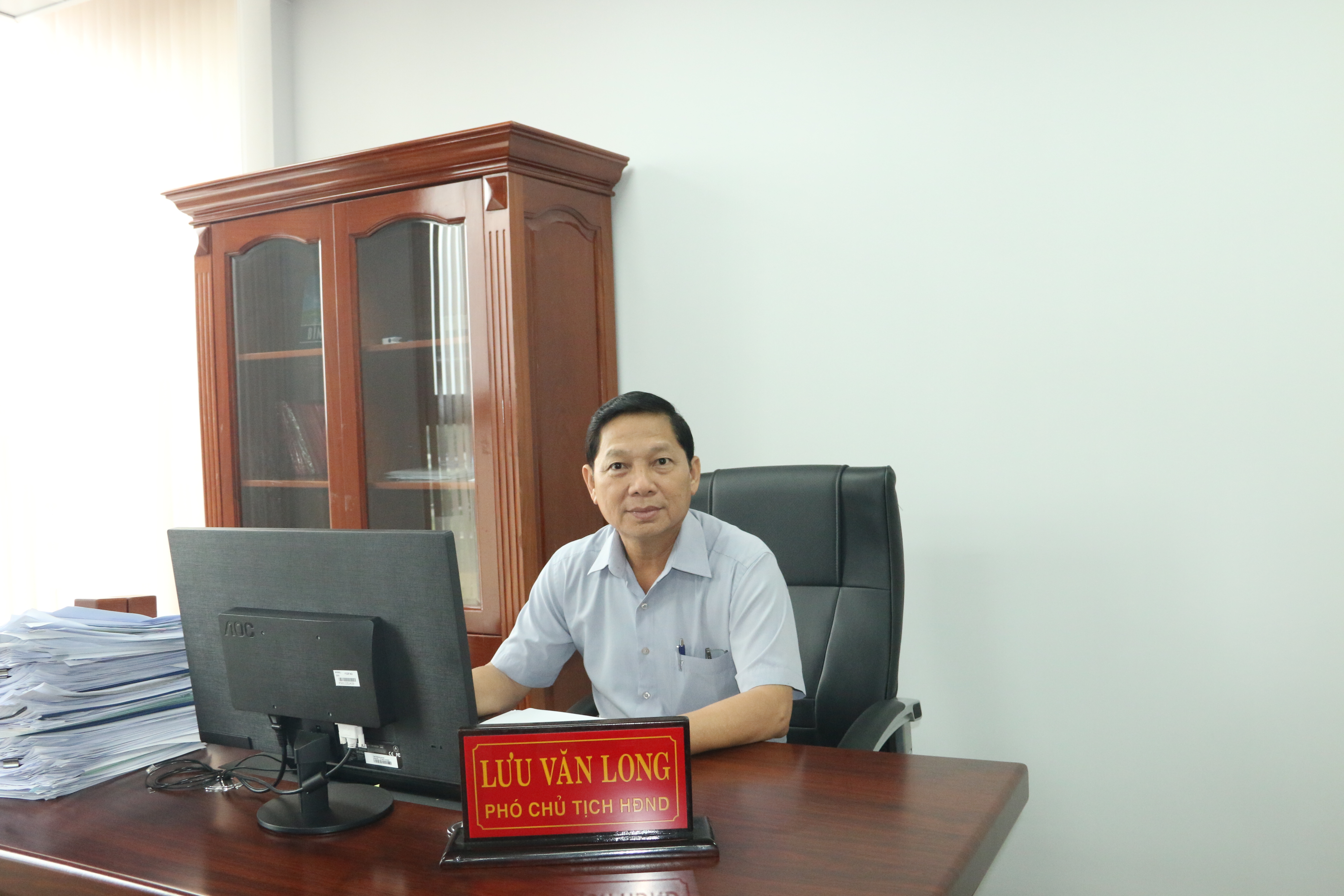 Ông Lưu Văn Long - UVTV, Phó Chủ tịch HĐND huyện (Ảnh: Hoàng Tú)