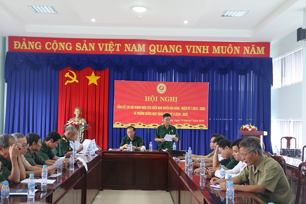 Chi hội doanh nhân Hội Cựu chiến binh huyện Bàu Bàng tổ chức Hội nghị tổng kết hoạt động nhiệm kỳ I, đề ra phương hướng hoạt động nhiệm kỳ II