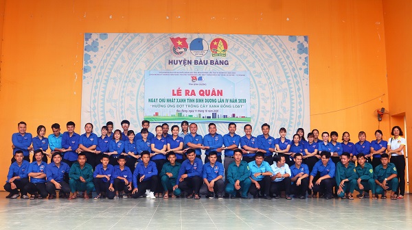 Huyện Đoàn Bàu Bàng đăng cai tổ chức Ngày chủ Nhật xanh tỉnh Bình Dương lần IV năm 2020