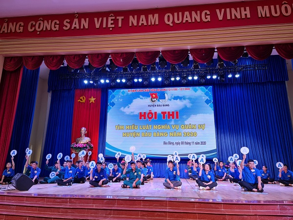 Huyện Đoàn Bàu Bàng tổ chức Hội thi “Tìm hiểu Luật Nghĩa vụ quân sự” huyện Bàu Bàng năm 2020