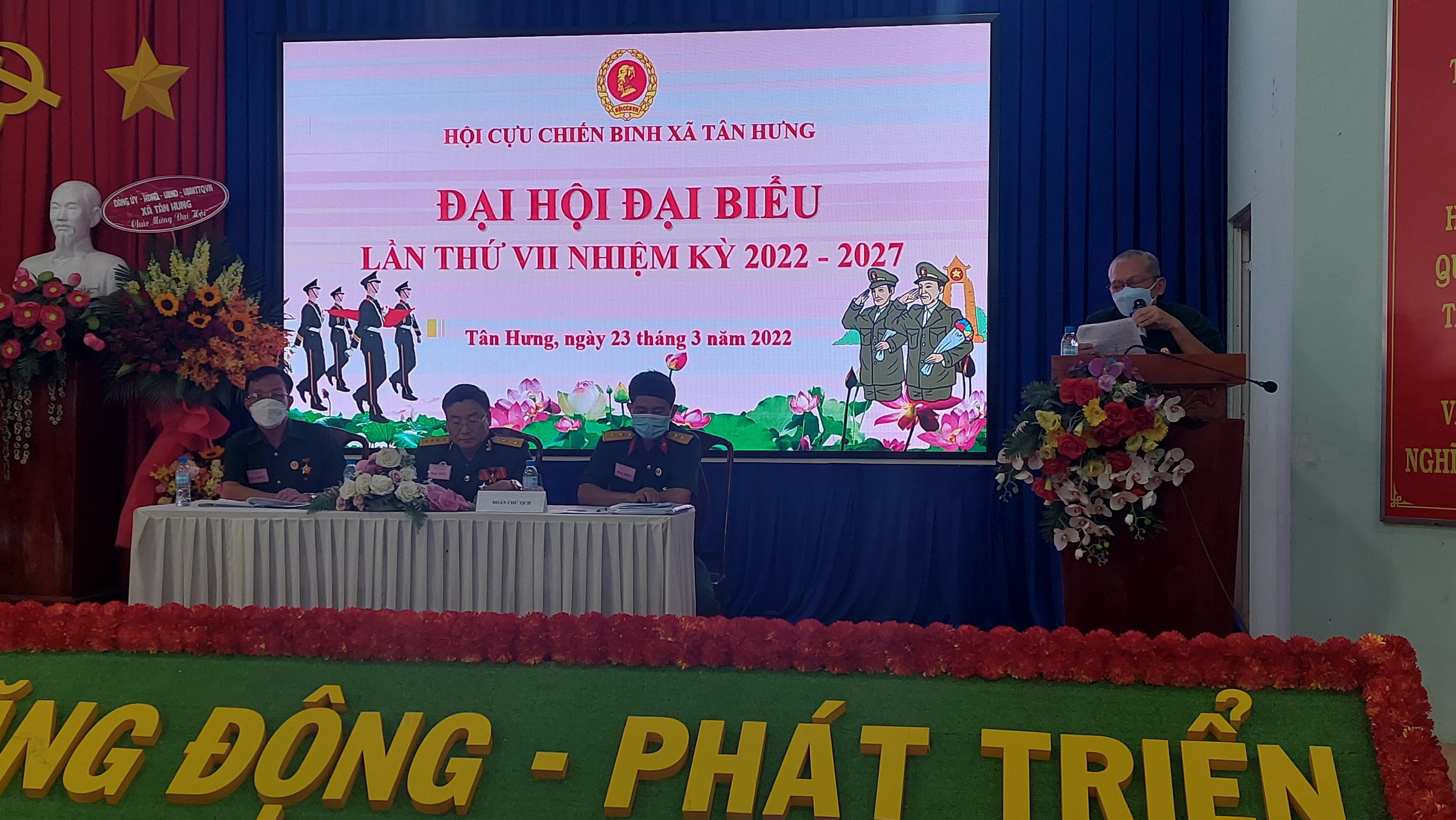 Ngày 23-3 Hội cựu chiến binh xã Tân Hưng đã tổ chức Đại hội lần thứ VII nhiệm kỳ 2022-2027