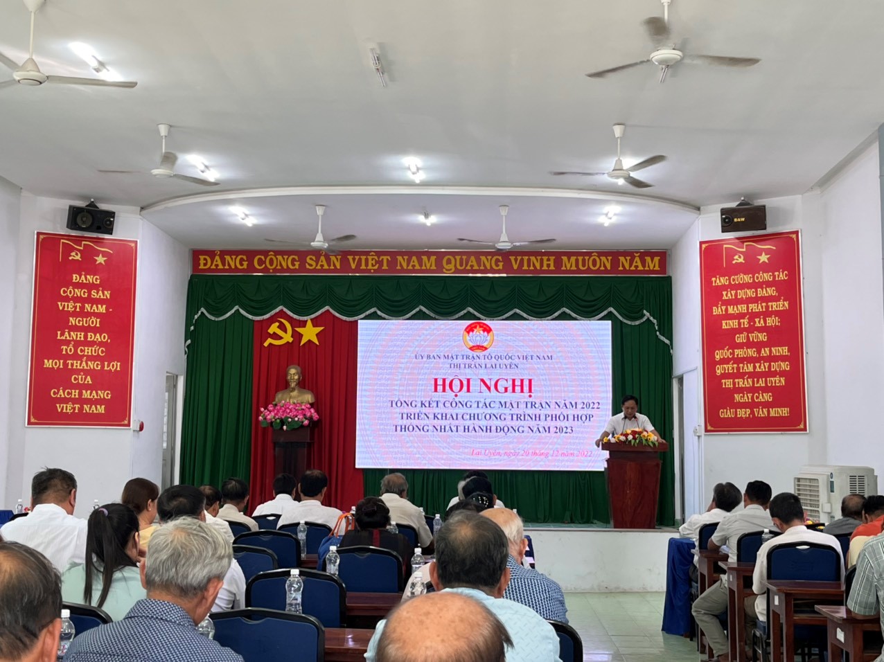 Ủy ban MTTQ Việt Nam thị trấn Lai Uyên tổ chức Hội nghị tổng kết công tác mặt trận năm 2022