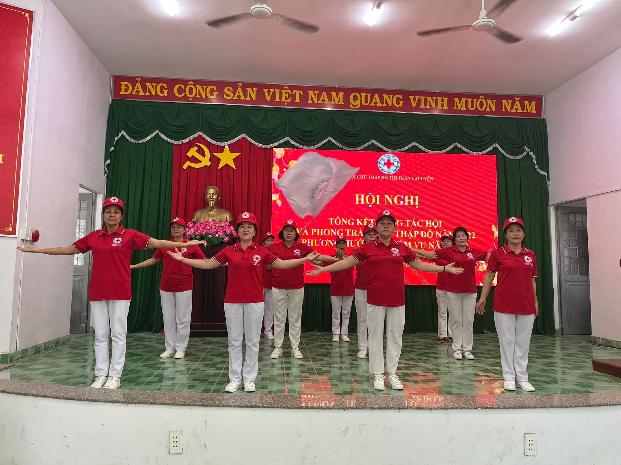 Thị trấn Lai Uyên tổ chức tổng kết công tác Hội và phong trào Chữ thập đỏ năm 2022, triển khai phương hướng nhiệm vụ năm 2023