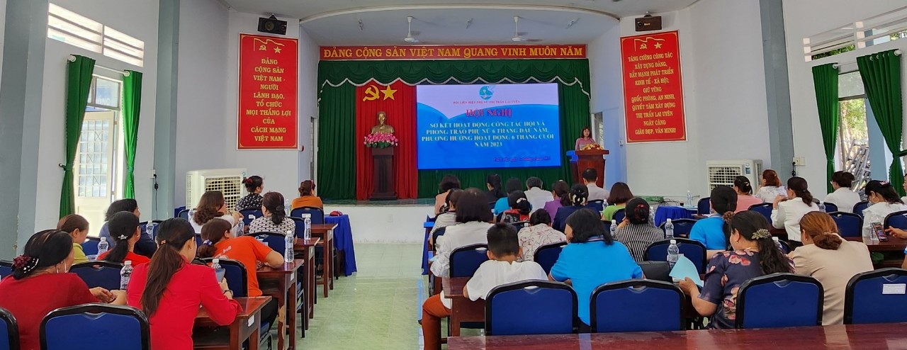 Hội nghị sơ kết công tác Hội Liên Hiệp Phụ Nữ thị trấn Lai Uyên 6 tháng đầu năm 2023