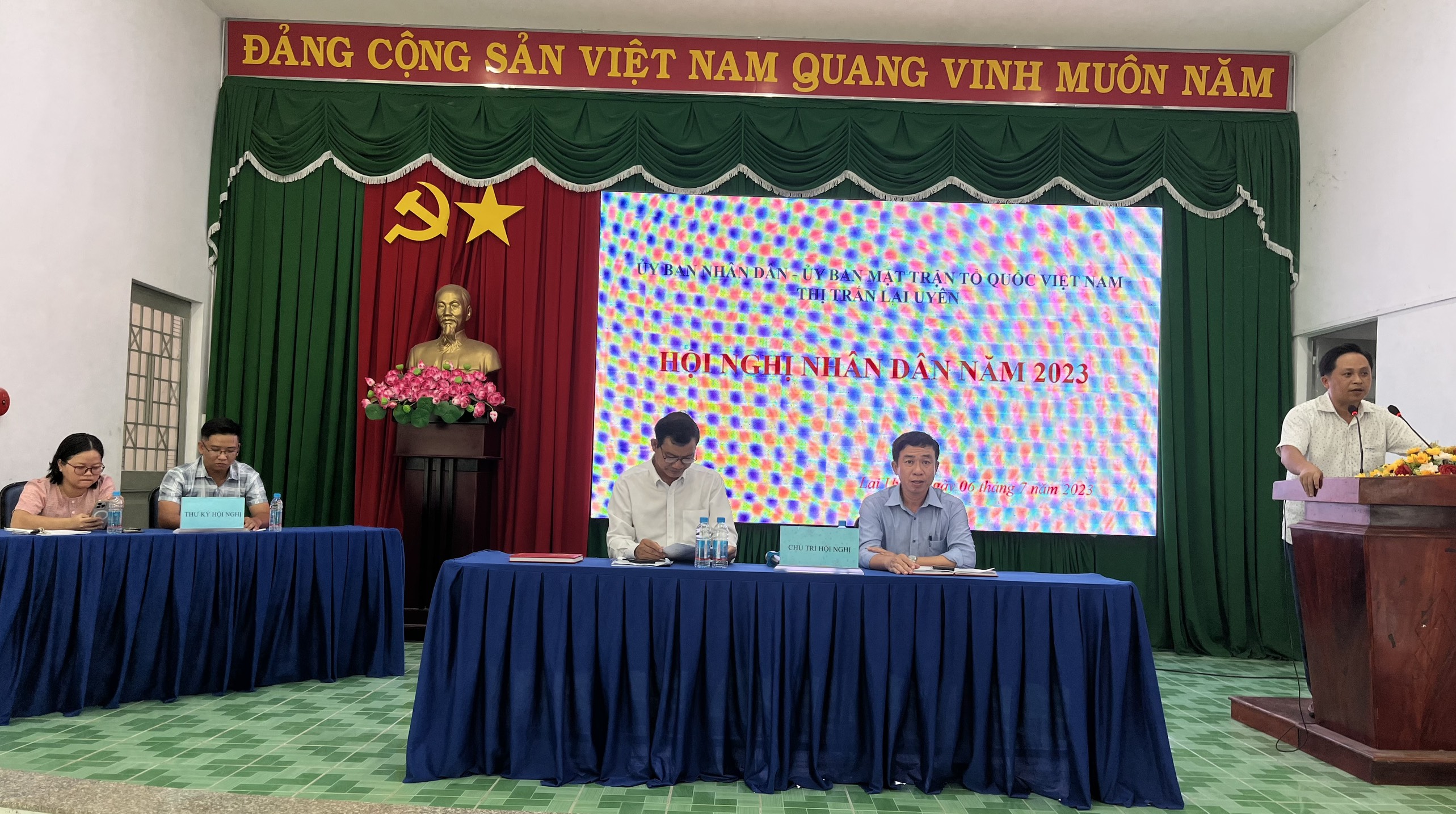 Thị trấn Lai Uyên tổ chức Hội nghị nhân dân năm 2023