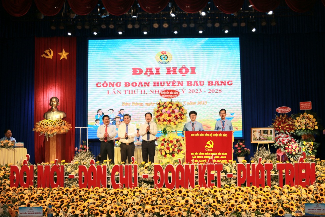 Bàu Bàng tổ chức thành công Đại hội Công đoàn huyện lần thứ II, nhiệm kỳ 2023 – 2028.