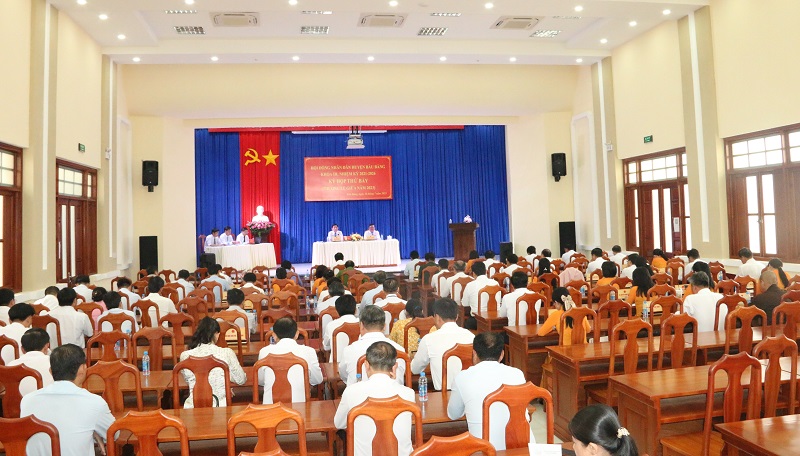 Huyện Bàu Bàng tổ chức kỳ họp thứ 7 (thường lệ giữa năm 2023) HĐND huyện khóa III, nhiệm kỳ 2021-2026.