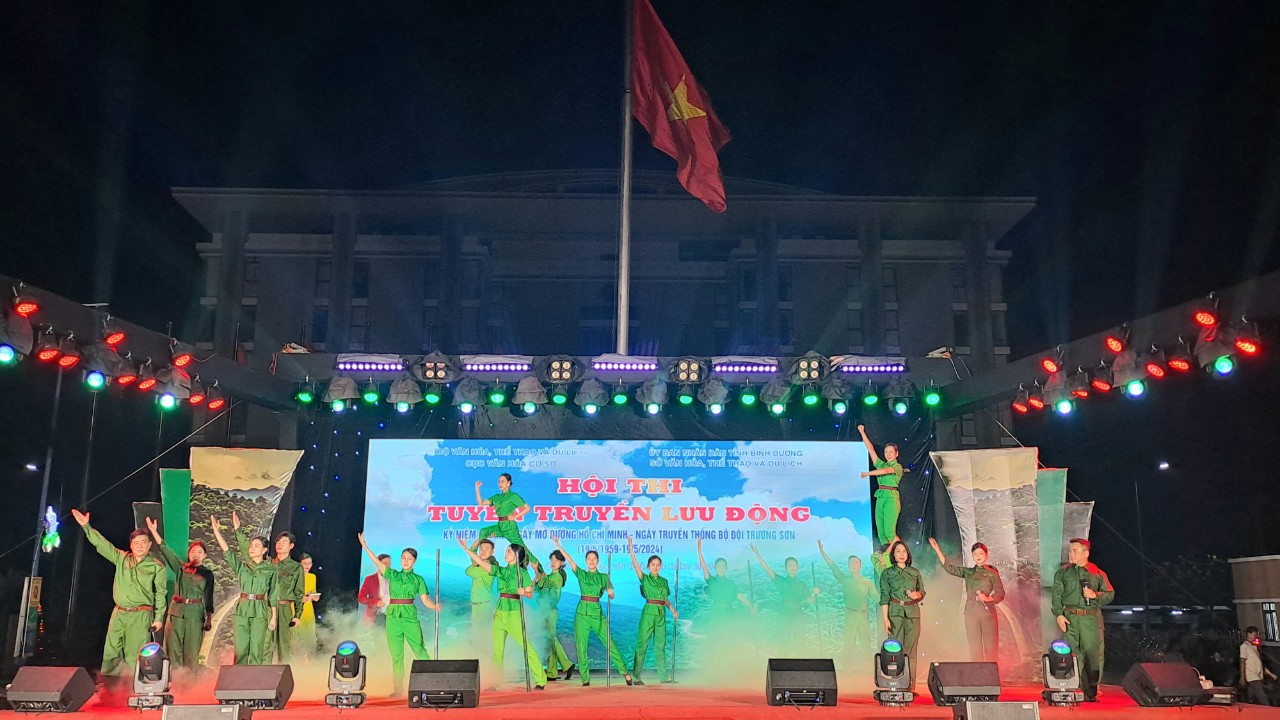 Hội thi Tuyên truyền lưu động toàn quốc với chủ đề “Đường Hồ Chí Minh – Con đường huyền thoại” được tổ chức tại huyện Bàu Bàng