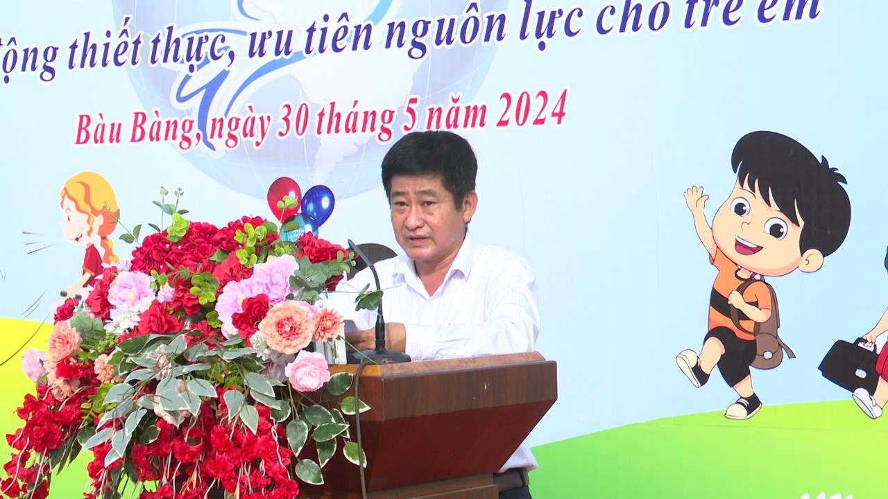 Huyện Bàu Bàng phát động Tháng hành động vì trẻ em và Khai mạc hè năm 2024