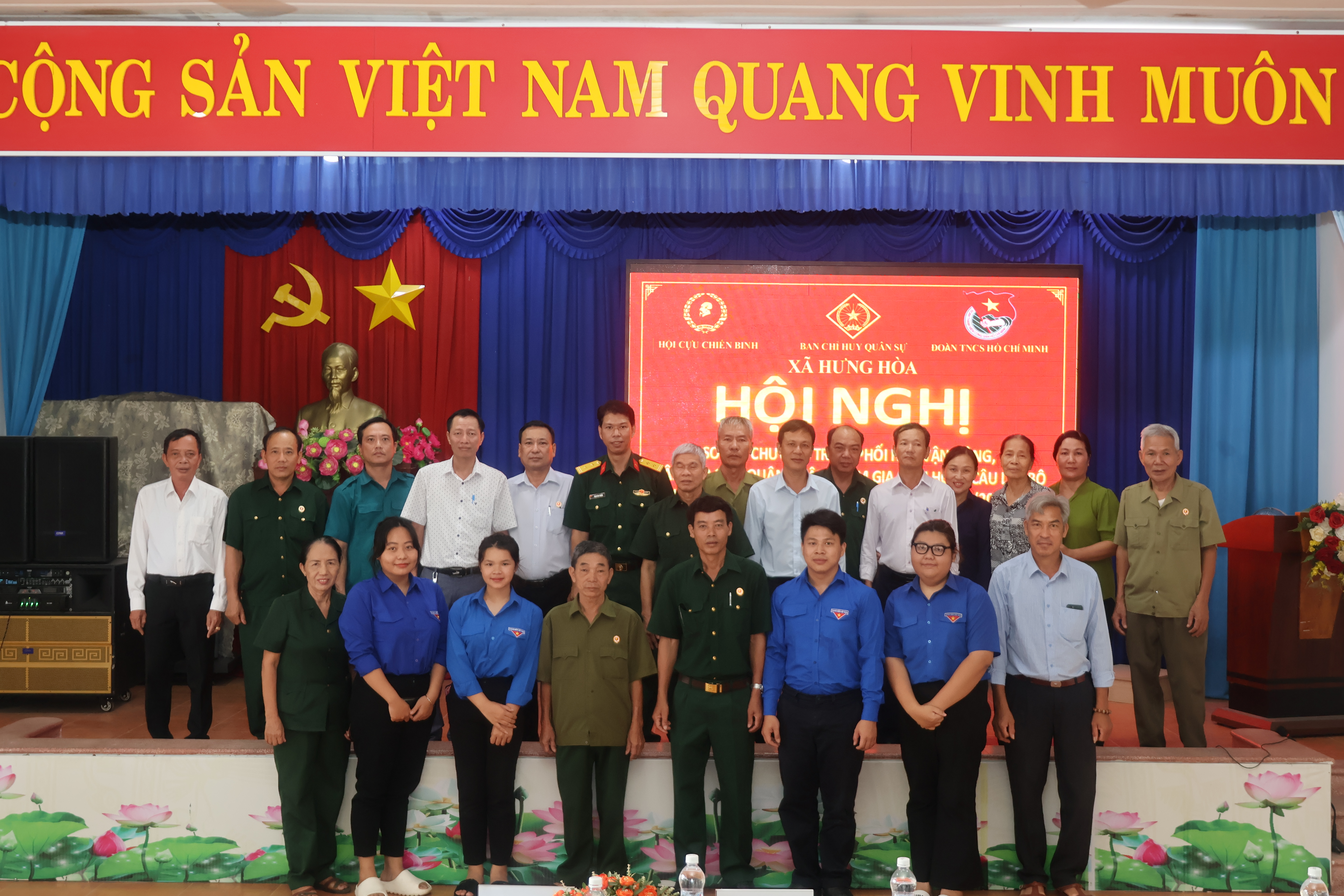 Xã Hưng Hoà: Sơ kết 5 năm thực hiện Chương trình phối hợp vận động, tập hợp cựu quân nhân tham ra sinh hoạt Câu lạc bộ Cựu quân nhân.