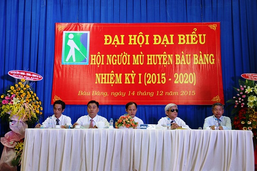 Đại hội Đại biểu Hội Người mù huyện Bàu Bàng lần thứ nhất, nhiệm kỳ 2015-2020