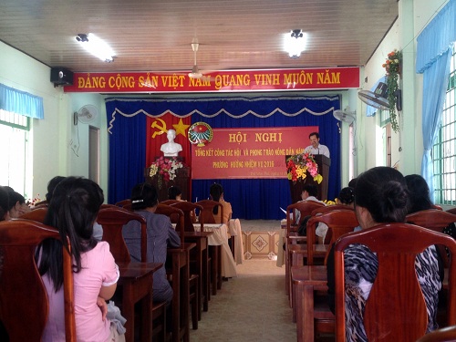Hội nghị tổng kết công tác hội và phong trào nông dân xã Trừ Văn Thố.