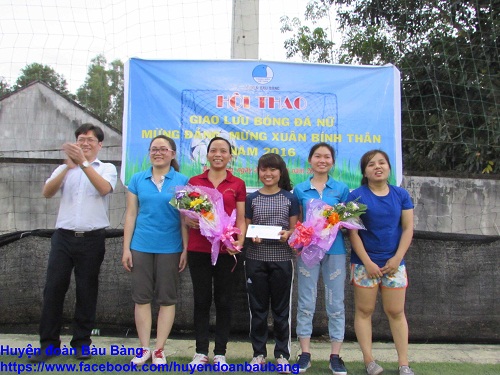 Hội Liên hiệp Thanh niên Huyện Bàu Bàng tổ chức Hội thao bóng đá nữ mừng Đảng, mừng Xuân Bính Thân 2016