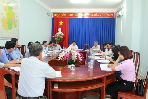 Đoàn công tác Ủy ban bầu cử Tỉnh kiểm tra công tác triển khai bầu cử đại biểu Quốc hội và bầu cử đại biểu HĐND các cấp nhiệm kỳ 2016-2020 tại huyện Bàu Bàng