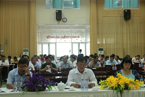 Huyện ủy Bàu Bàng tổ chức hội nghị triển khai Kế hoạch nâng cao chất lượng thực hiện Quyết định số 217-QĐ/TW, Quyết định 218-QĐ/TW của Bộ Chính trị và tổng kết công tác phát triển đảng năm 2015