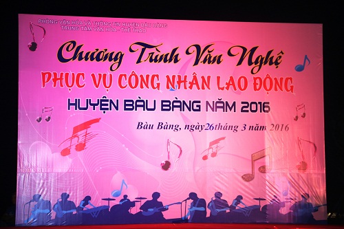 Huyện Bàu Bàng tổ chức Chương trình Văn nghệ phục vụ công nhân lao động