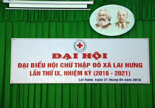 Hội Chữ thập đỏ xã Lai Hưng tổ chức đại hội Đại biểu lần thứ IX nhiệm kỳ 2016-2021