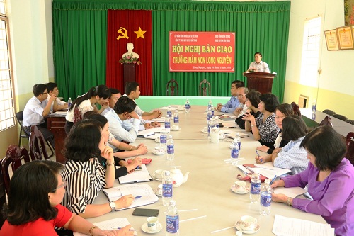 Huyện Bàu Bàng tiếp nhận trường Mầm non Long Nguyên