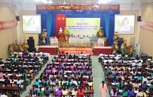 Đại hội Đại biểu phụ nữ huyện Bàu Bàng lần thứ II, nhiệm kỳ 2016-2021