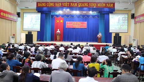 Huyện Bàu Bàng bồi dưỡng nghiệp vụ công tác mặt trận tổ quốc Việt Nam ở cơ sở