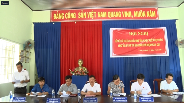 Đại biểu HĐND huyện tiếp xúc cử tri ấp Đồng Sổ, xã Lai Uyên, huyện Bàu Bàng