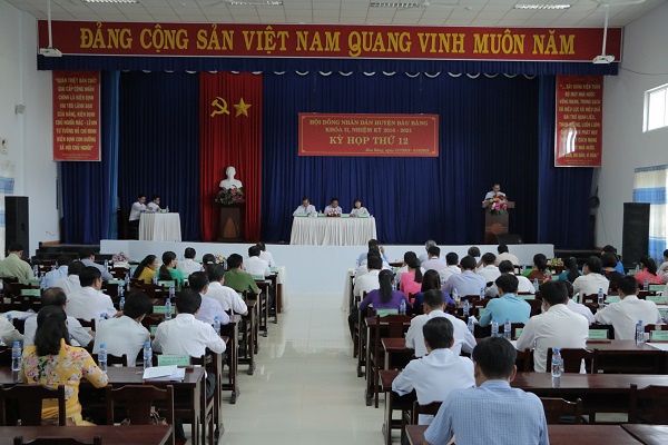 HĐND huyện Bàu Bàng tổ chức khai mạc kỳ họp thứ 12, khoá II nhiệm kỳ 2016 - 2021